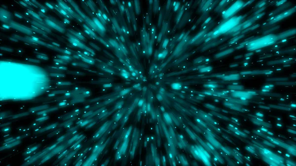 粒子または宇宙旅行します 粒子ズーム背景 — ストック写真