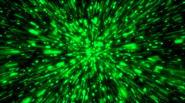 Astrofotografia Abstrata Verde Portal Viagens Galáxias — Fotografia de Stock
