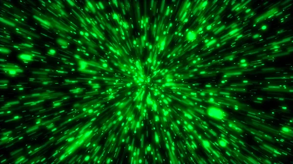 Grön Abstrakt Astrofotografi Galax Resor Portal — Stockfoto
