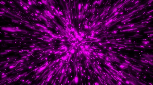 Particle Space Traveling Particle Zoom Background — Stock Photo, Image
