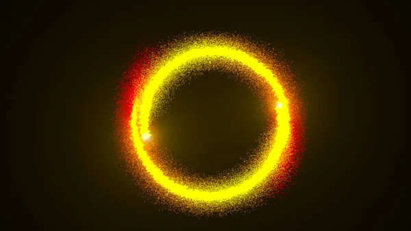 Abstract ring background with luminous swirling backdrop