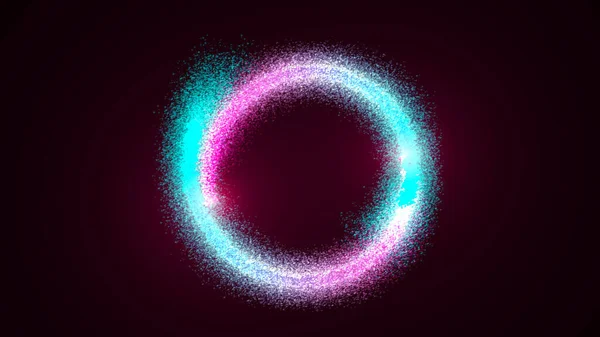 Abstract ring background with luminous swirling backdrop