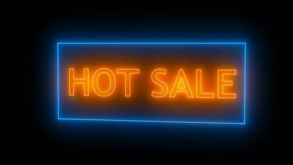 Neon Sıcak Satışı Işareti — Stok fotoğraf