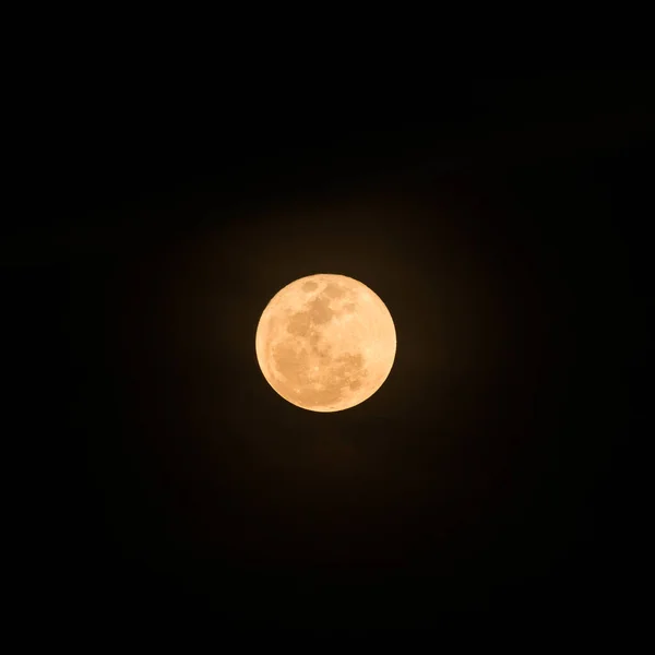 Księżyc Ciemnym Tle Nieba — Zdjęcie stockowe