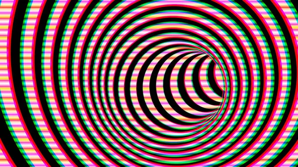 Espiral Hipnótica Blanco Negro —  Fotos de Stock