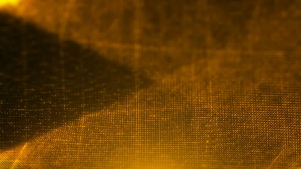 ゴールドの輝く粒子 デジタル イラスト背景 — ストック写真