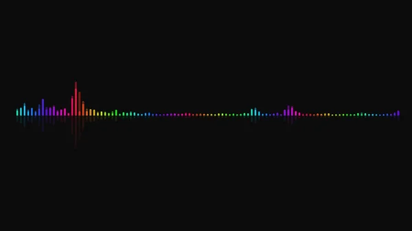 Fundo Equalizador Áudio Cenário Digital Multicolorido — Fotografia de Stock