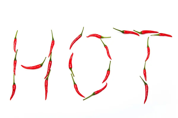 Chili Written Chilis — Stock Photo, Image