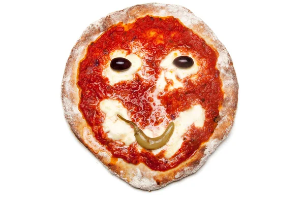 Smiley Μια Πίτσα — Φωτογραφία Αρχείου