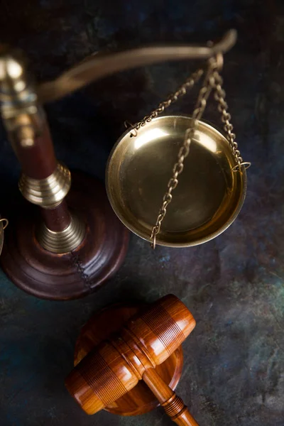 Law Wooden Gavel Barrister Justice Concept Legal System — Stock Photo, Image