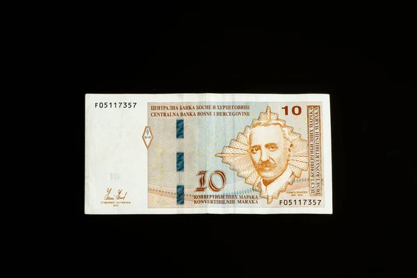 Bosnia Herzegovina Convertible Mark Note — Stock Photo, Image
