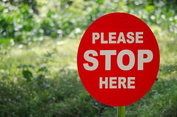 Stop Sign Close — Stock Photo, Image