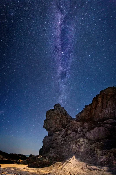 Queen Victoria Rock Sky Full Stars — Stock Photo, Image