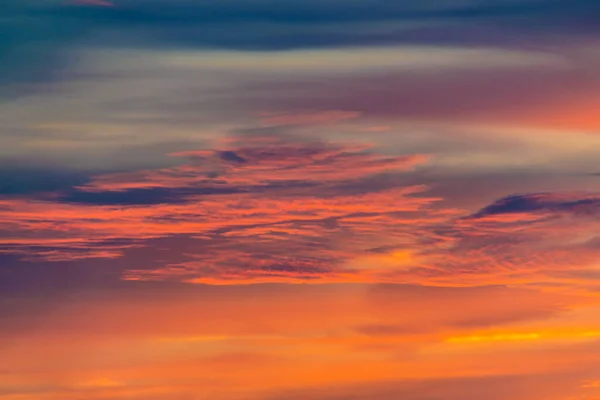 Blue Red Orange Yellow Sky Sunset Sunrise Clouds — Stock Photo, Image