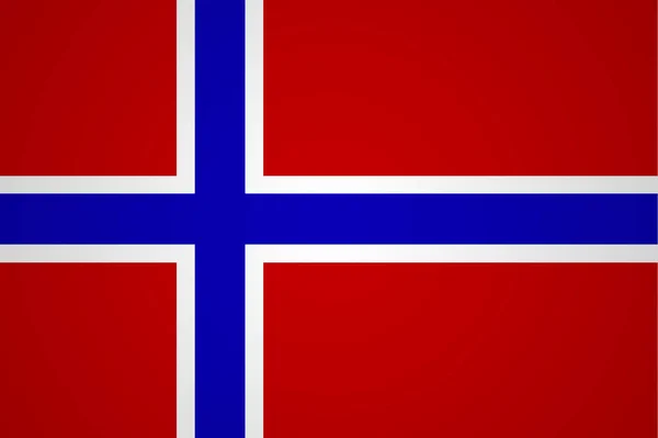 Прапор Норвегії Мінімалістичному Дизайні Високій Роздільній Здатності — стокове фото