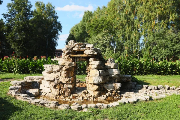 Man Made Falls Stone Made Person Garden — Foto de Stock