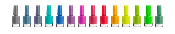 Group Bright Color Nail Polishes — Stock Photo, Image