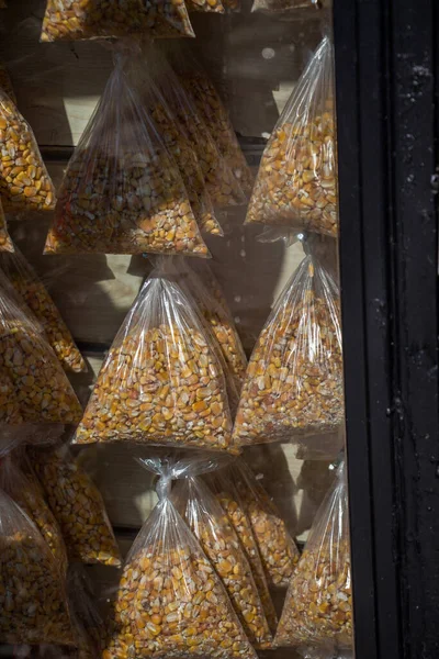Corn Cob Kernels Peeled — Stock Photo, Image