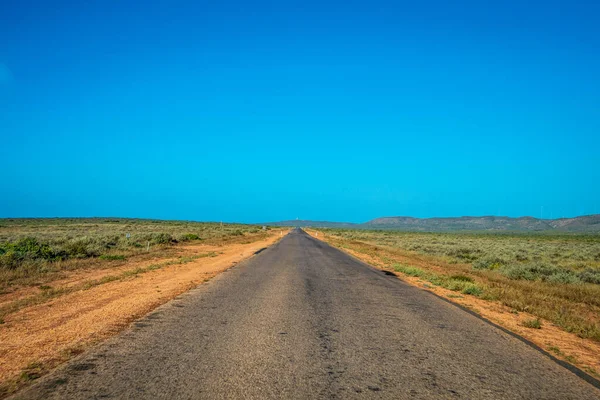 Empty Australian Road Cape Range National Park Close Exmouth — Foto de Stock