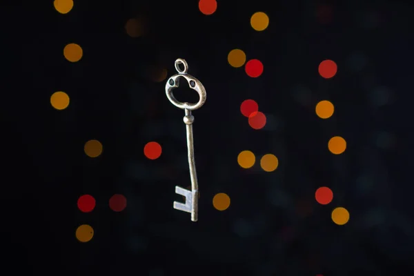 Ключ Стиле Ретро Лампочке — стоковое фото