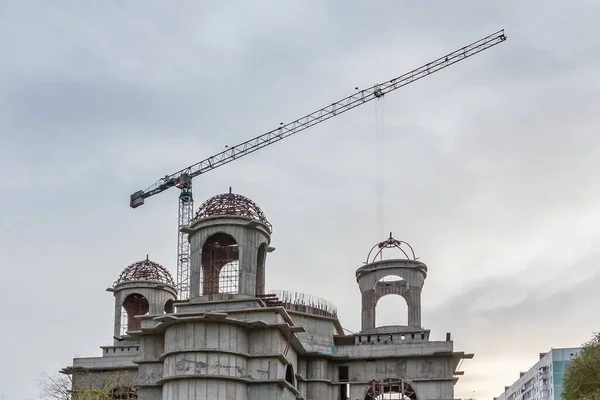 Stavba Velkého Pravoslavného Kostela — Stock fotografie