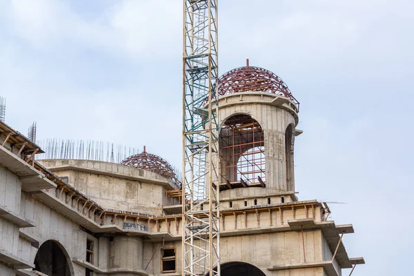 Construction Une Grande Église Orthodoxe — Photo