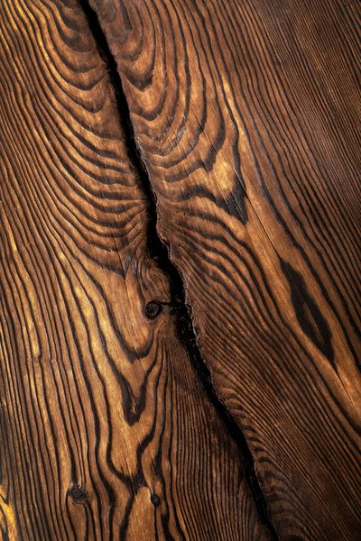 Brown Wavy Wooden Surface — Stock Photo, Image