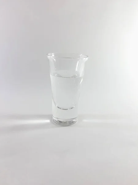 Drink Transparent Glass Liquid Pure Water Glass Phot — Stock Photo, Image