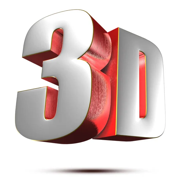 3D文本3D字母 — 图库照片