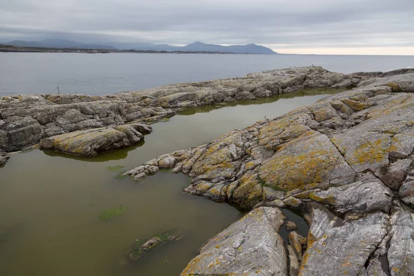 Norwegen Insel Durchschnittlich Nordische Landschaft Norden Herbst Bild — Stockfoto