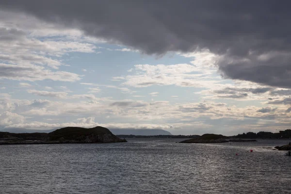 Noruega Ilha Averoy Paisagem Nórdica Norte Outono Imagem — Fotografia de Stock