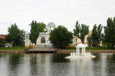 historical building of the russian city in st. petersburg