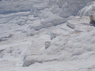 Pamuk Kale Travertines 'in yakın görüntüsü