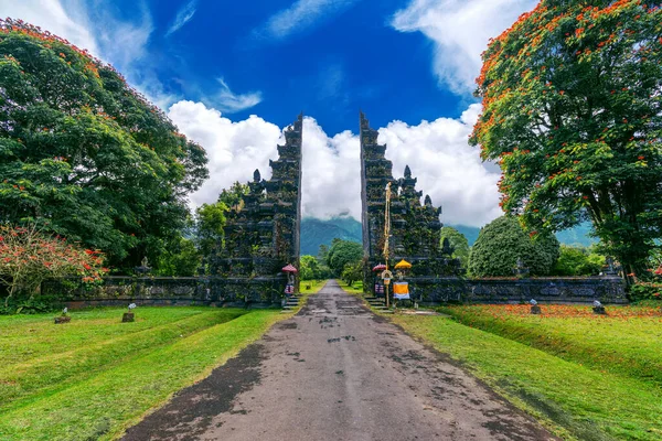 Grande Porte Entrée Bali Indonésie — Photo