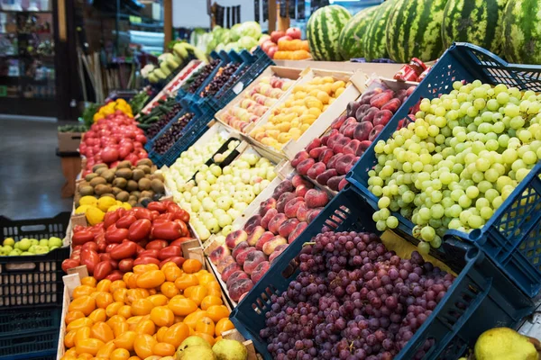 Assortiment Van Vruchten Markt — Stockfoto