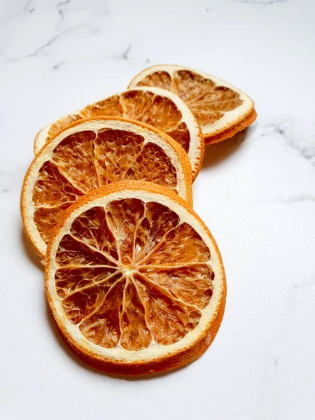Apelsinskivor Marmorskiva — Stockfoto
