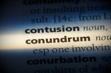 sözlükte vurgulanan muamma sözcük, görünümü kapat