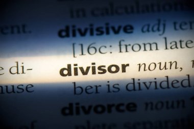 Sözlükte vurgulanmış bölme sözcüğü, görünümü kapat