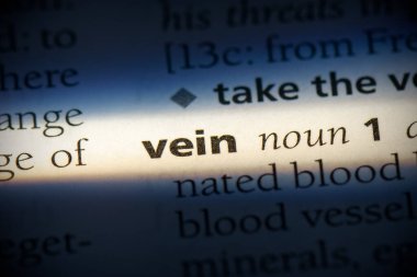 sözlükte vurgulanmış damarlı sözcük, görünümü kapat