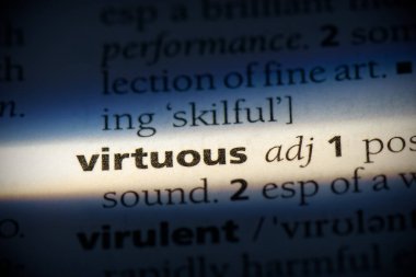 sözlükte vurgulanmış erdemli sözcük, görünümü kapat