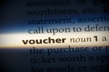 sözlükte vurgulanan kupon sözcüğü, görünümü kapat