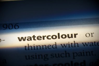 sözlükte vurgulanan suluboya kelime, görünümü kapat