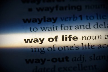 yaşam tarzı, sözlükte vurgulanmış, görünümü kapat