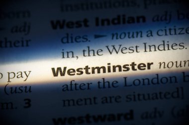 Westminster kelimesi sözlükte 
