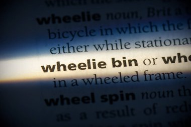 sözlükte vurgulanmış tekerli çöp sözcüğü, görünümü kapat