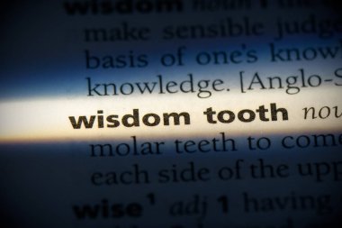 Sözlükte vurgulanmış yirmilik dişli kelime, görünümü kapat