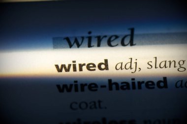 kablolu sözcük, sözlükte vurgulanmış, görünümü kapat