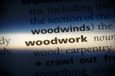 sözlükte vurgulanmış ahşap kelime, görünümü kapat