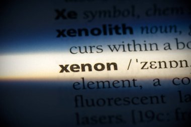 Sözlükte vurgulanmış ksenon sözcük, görünümü kapat