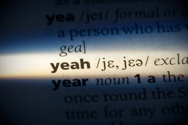 evet kelime, sözlükte vurgulanmış, görünümü kapat